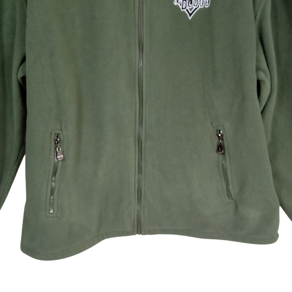 House Of Blues Fleece Jacket Full Zip Large With Beige Collar Embroidered Logo - Picture 6 of 12